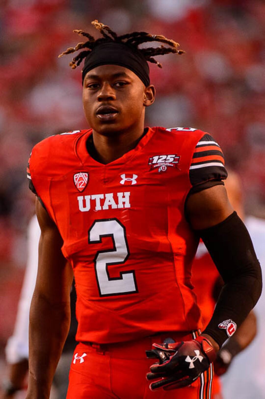 (Trent Nelson | The Salt Lake Tribune)  Utah Utes defensive back Philip Afia (2) as the University of Utah Utes host the Weber State Wildcats, Thursday Aug. 30, 2018 at Rice-Eccles Stadium in Salt Lake City.