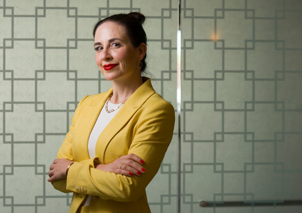 (Bethany Baker | The Salt Lake Tribune) Christina Axson, a woman who filed a lawsuit in 2000 as a theater student at the University of Utah that resulted in a religious accommodations policy, is pictured during an interview in Midvale on Monday, March 30, 2026.