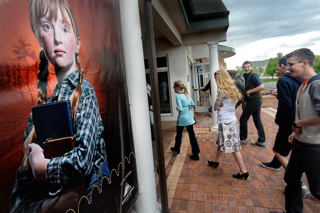 Scott Sommerdorf | The Salt Lake Tribune
Schoolchildren enter to see the Hale Centre Theatre's production of Harper Lee's American masterpiece, "To Kill a Mockingbird," at the West Valley City stage, Wednesday, April 26, 2017.