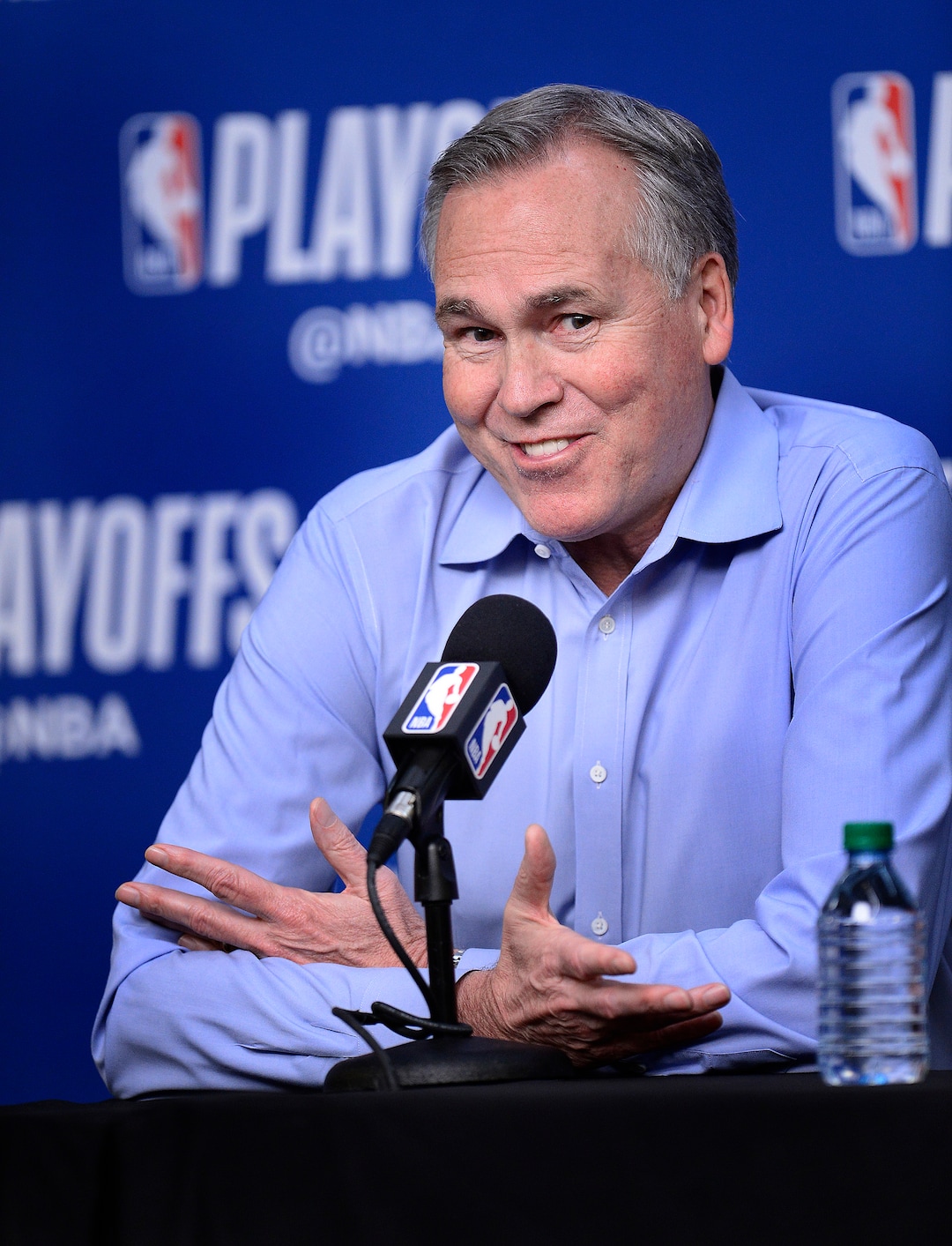 (Scott Sommerdorf | The Salt Lake Tribune)Rockets head coach Mike D'Antoni speaks about how Utah Jazz forward Joe Ingles' game was "sneaky" during the press conference prior to game 3, Friday, May 4, 2018.