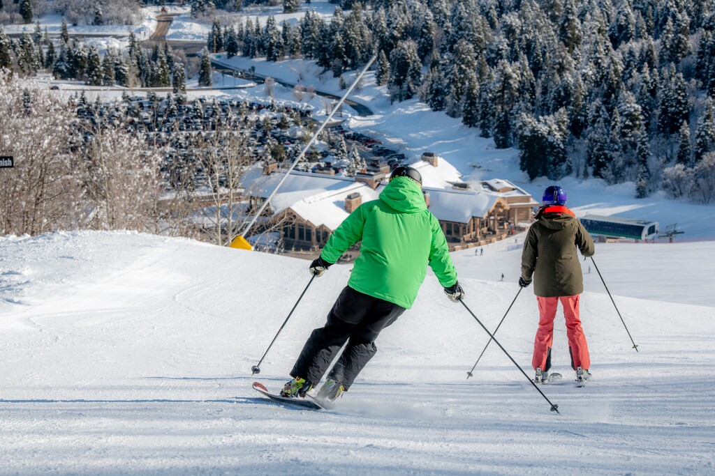 Snowbasin/contributed
Earl's Lodge, seen in the background, will have company after the first phase of Snowbasin's development plan is implemented. Loding, shops and restaurants are slated to be built over the first rows of the parking lot as part of the Master Village Plan.