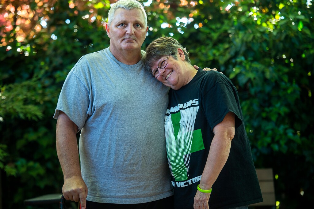 Chris Detrick | The Salt Lake Tribune
Debbie and Monte Hoskins, of Tremonton, pose for a portrait at Ditta Caffè Friday, June 23, 2017.