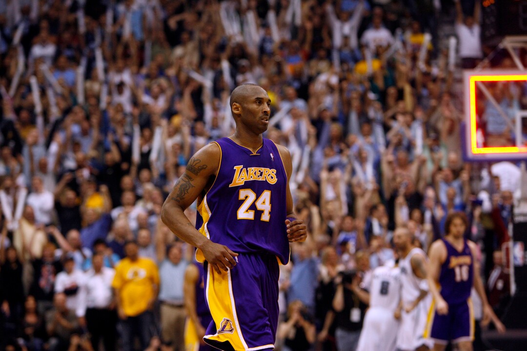 (Trent Nelson  |  The Salt Lake Tribune) Kobe Bryant after missing a last second shot while down two points. Utah Jazz vs. Los Angeles Lakers basketball, game three, NBA playoffs, Thursday April 23, 2009 at EnergySolutions Arena.