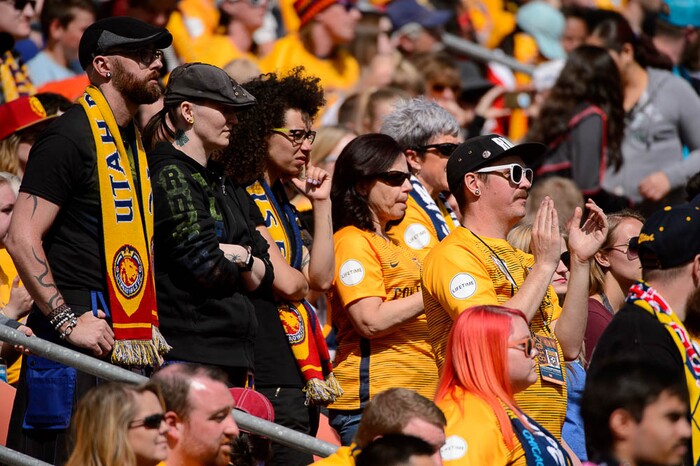 (Trent Nelson | The Salt Lake Tribune)  
Utah Royals FC hosts the Chicago Red Stars, at Rio Tinto Stadium in Sandy, Saturday April 14, 2018.