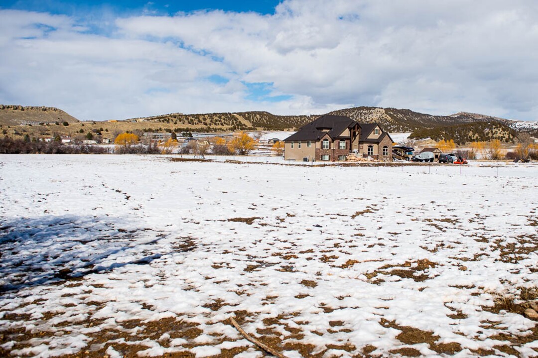 (Trent Nelson | The Salt Lake Tribune)  Open space where development is planned in Coalville, Friday March 2, 2018.