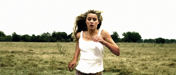 ( Courtesy The Weinstein Company) Mandy (Amber Heard) runs from danger in the horror movie "All the Boys Love Mandy Lane," which debuted in festivals in 2006 but didn't see a theatrical release until 2013.