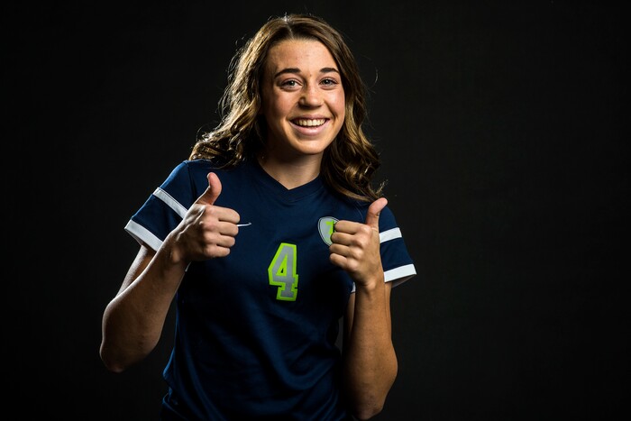 (Chris Detrick  |  The Salt Lake Tribune) Syracuse's Kelsey Steed poses for a portrait Wednesday, December 13, 2017.  