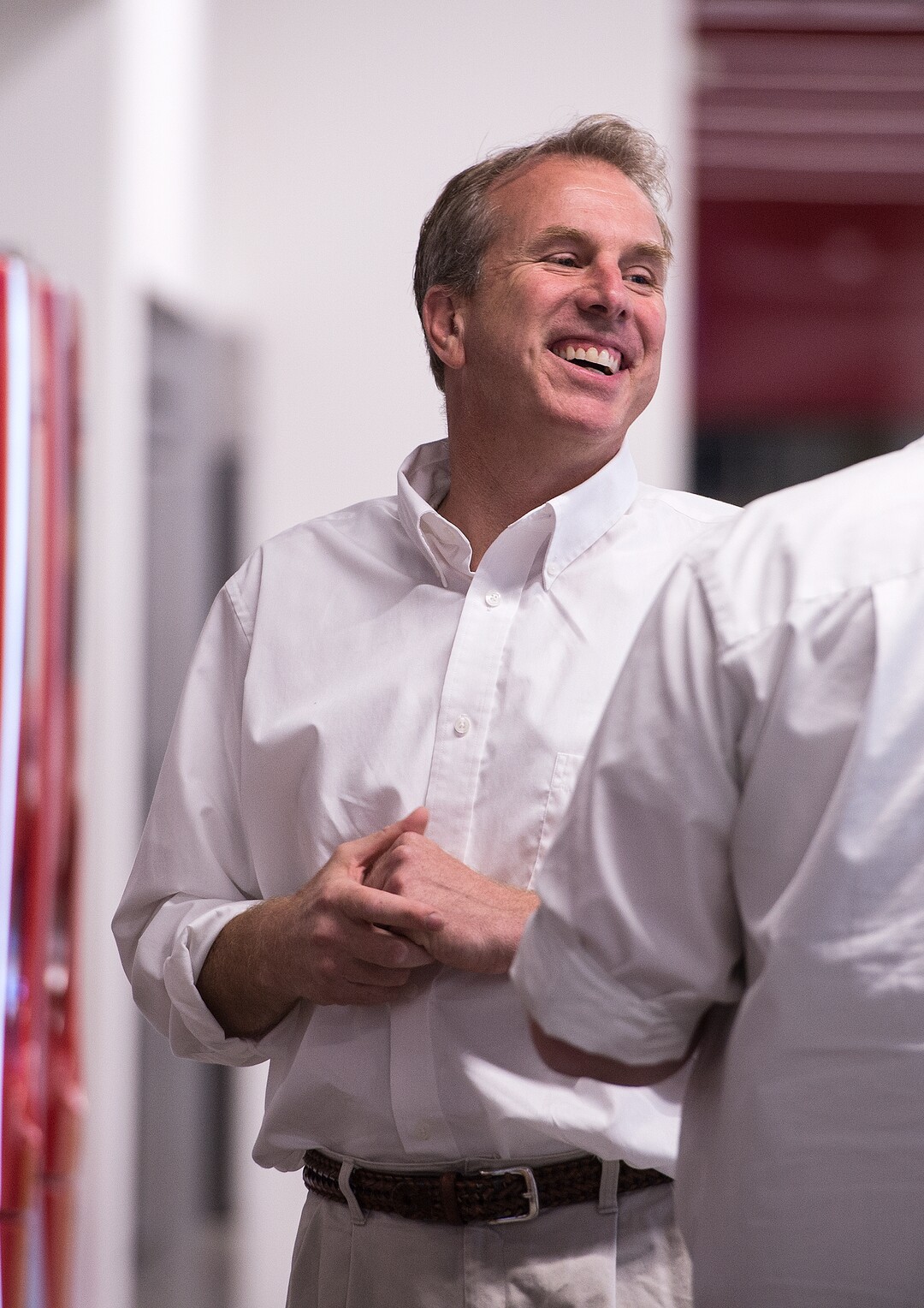 (Leah Hogsten  |  The Salt Lake Tribune) Former state Rep. Chris Herrod arrives at his party election night. Registered Republican voters in the 3rd Congressional District will decide whether Provo Mayor John Curtis, former state Rep. Chris Herrod or businessman Tanner Ainge moves forward to the general election. The winner takes on Democrat Kathie Allen and the United Utah PartyÕs Jim Bennett, as well as a handful of independent and third-party candidates, on Nov. 7.