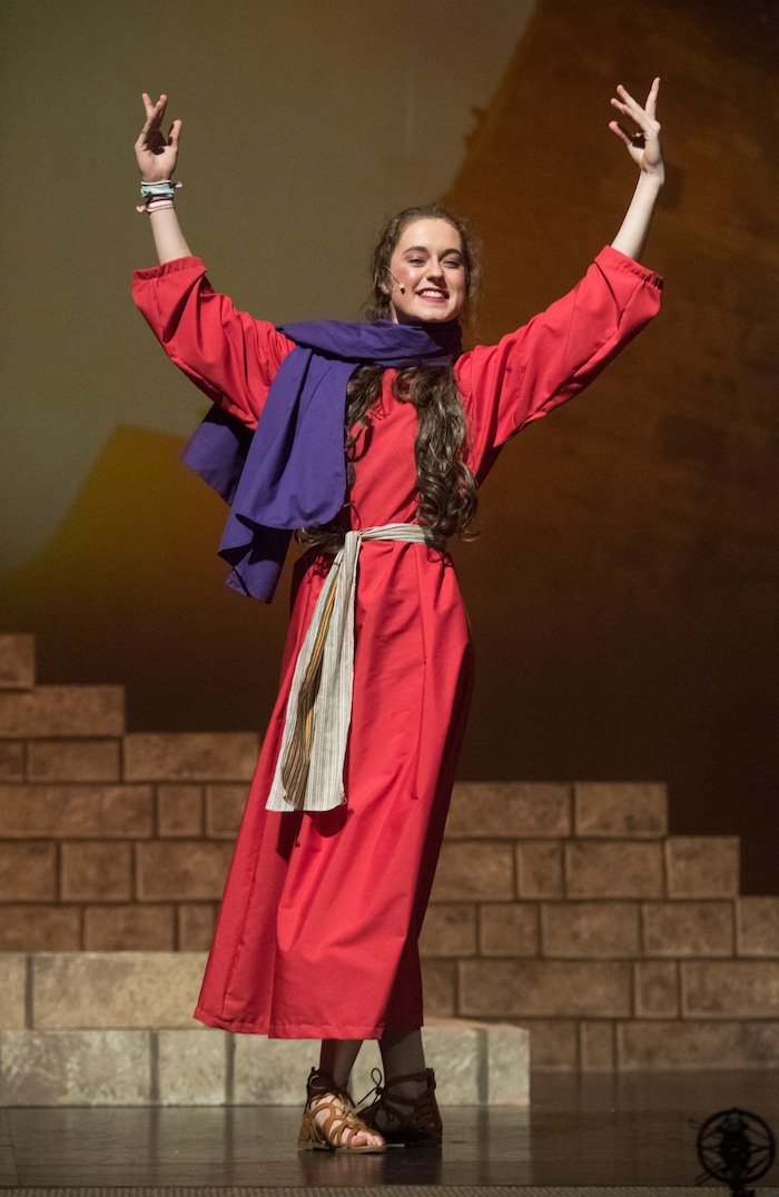 (Rick Egan  |  The Salt Lake Tribune) Erin Probst as Hannah rehearses "The Other Wise Man" on Nov. 27. The  musical, based on the Henry Van Dyke novella, opens Nov. 29, at Wasatch Jr. High.