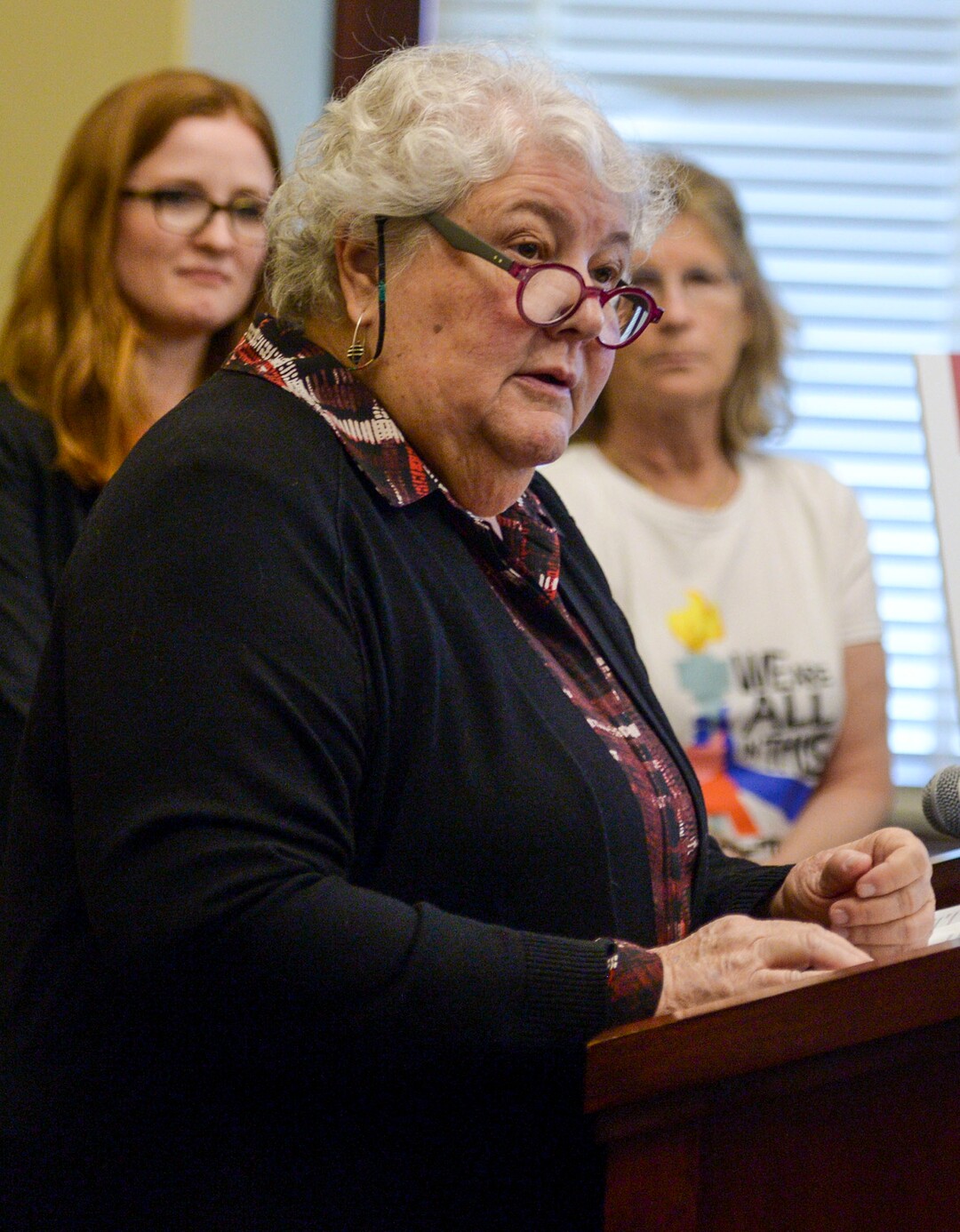 (Leah Hogsten  |  The Salt Lake Tribune) Karrie Galloway, President and CEO of Planned Parenthood of Utah presents the findings of the 2020 Reproductive Rights Poll on Monday at the Capitol. Alliance for a Better Utah, Planned Parenthood of Utah, the ACLU of Utah and Family Planning Elevated released the results of a Utah-specific poll on the issues of sex education, contraceptive access and abortion, Feb. 24, 2020.