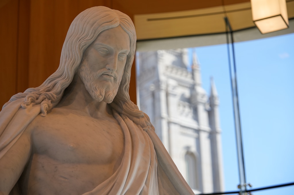 (Chris Samuels | The Salt Lake Tribune) A Christus statue is on display at the Temple Square Visitors' Center in downtown Salt Lake City. Latter-day Saints certainly see themselves as Christians. But some other believers don't.
