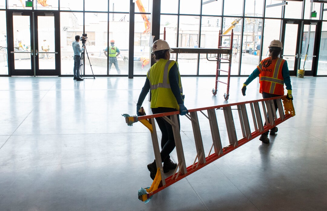 (Rick Egan  |  The Salt Lake Tribune) Construction continues inside the Geraldine E. King WomenÕs Resource Center on 700 South in Salt Lake City, Friday, June 14, 2019.