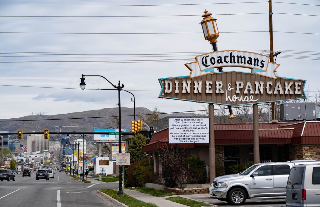(Francisco Kjolseth  | The Salt Lake Tribune) Coachman’s Dinner & Pancake House at 1301 S. State St. is closing after 60 years to make way for a new development.