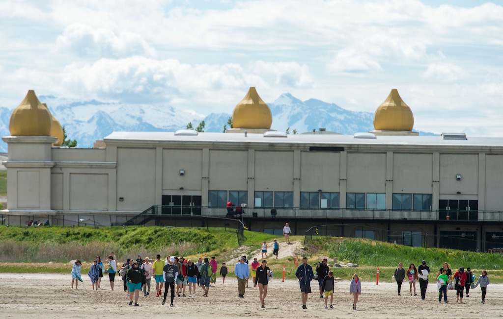 (Rick Egan  |  Tribune file photo) The Saltair, on the shores of the Great Salt Lake, is shown in 2019. A woman's body was found near the music venue over the weekend.