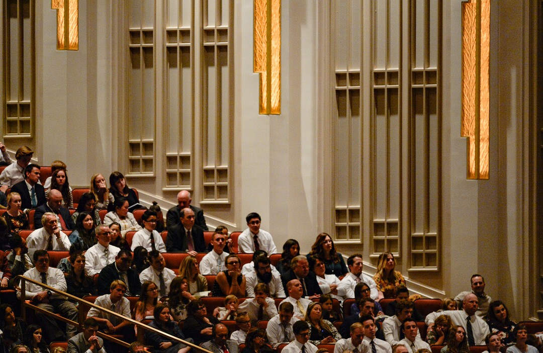 (Francisco Kjolseth  |  The Salt Lake Tribune)  during the Sunday afternoon session of the 189th twice-annual General Conference of The Church of Jesus Christ of Latter-day Saints at the Conference Center in Salt Lake City on Sunday, Oct. 6, 2019.