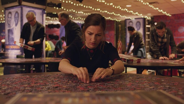 (Courtesy of Sundance Institute | photo by Chris Norr) Kelly Macdonald appears in "Puzzle" by Marc Turtletaub, an official selection of the Premieres program at the 2018 Sundance Film Festival.