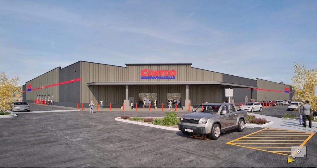 (City of St. George) A rendering of a Costco storefront, taken from a planning commission meeting document held on Tuesday, Jan. 14, 2024.