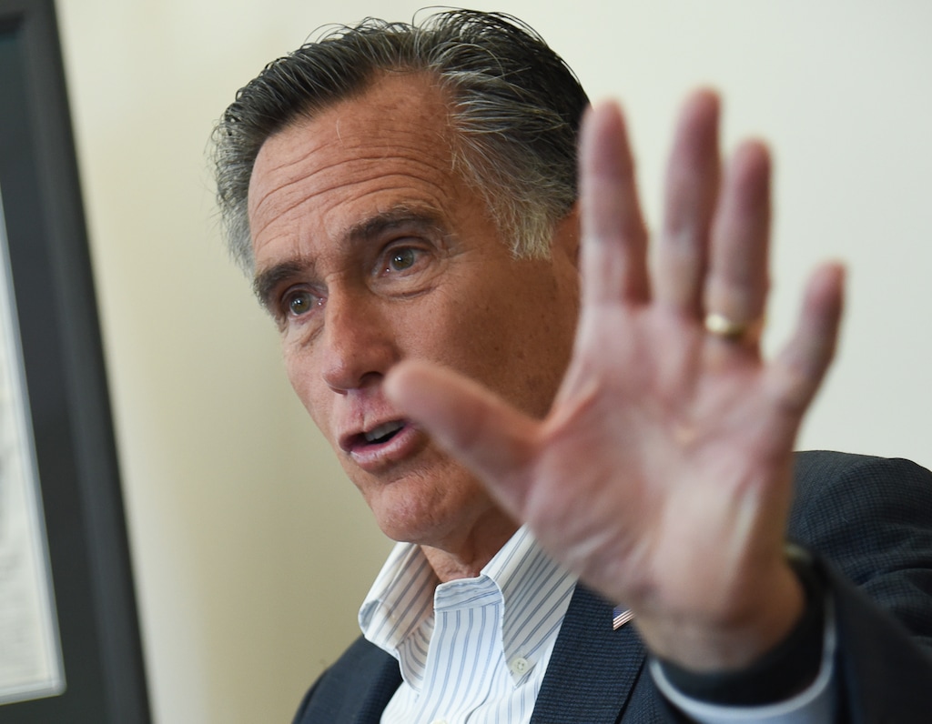 (Francisco Kjolseth | Tribune file photo)  Sen. Mitt Romney.