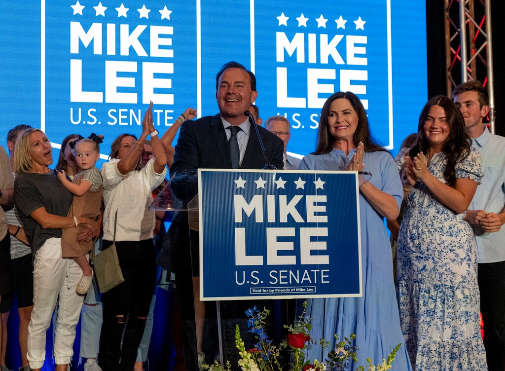 (Rick Egan | The Salt Lake Tribune) Sen. Mike Lee is favored to win another term in Congress this November. But the Utah GOP and outside groups are mobilizing to help him fend off a surprisingly strong challenge from independent candidate Evan McMullin.