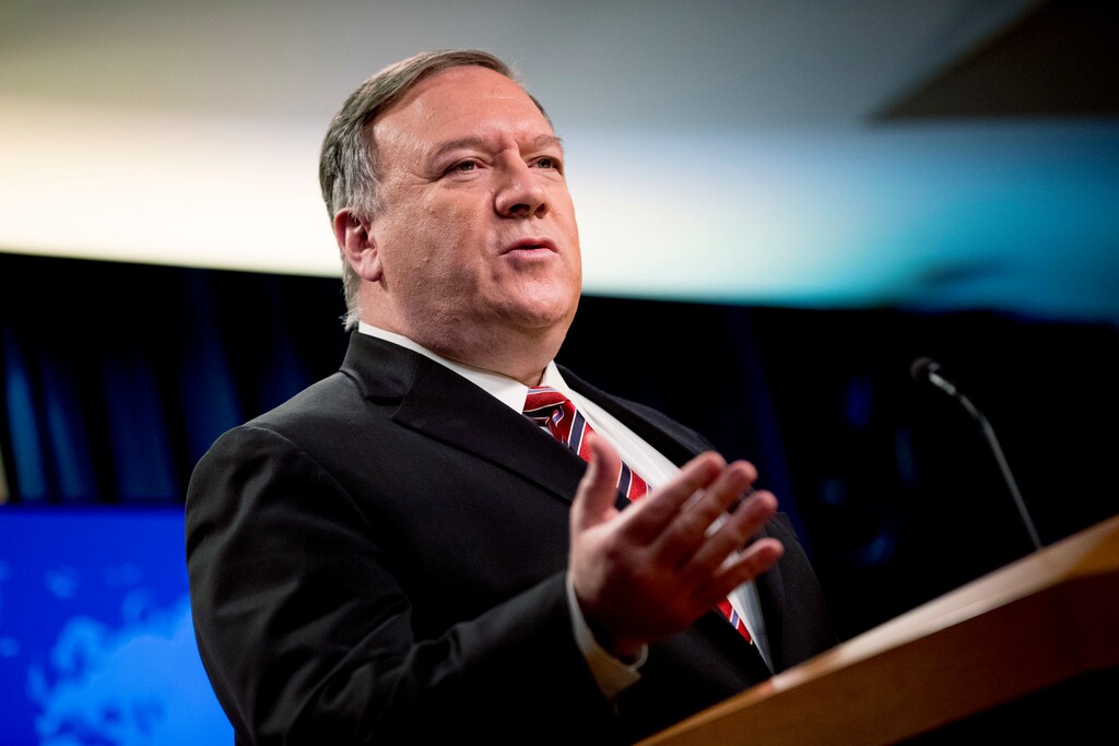 (Andrew Harnik | AP file photo) Secretary of State Mike Pompeo speaks at a news conference at the State Department in Washington on April 29, 2020. Chinese leaders “intentionally concealed the severity” of the pandemic from the world in early January, according to a 4-page, Department of Homeland Security report dated May 1 and obtained by The Associated Press. The revelation comes as the Trump administration has intensified its criticism of China, with Pompeo saying Sunday, May 3, that China has been responsible for the spread of disease in the past and must be held accountable for the outbreak of the current pandemic.