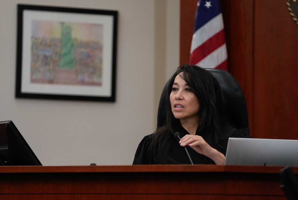 (Francisco Kjolseth | The Salt Lake Tribune) Judge Dianna Gibson holds a hearing on Utah’s congressional district maps in Salt Lake City on Thursday, Oct. 23, 2025.