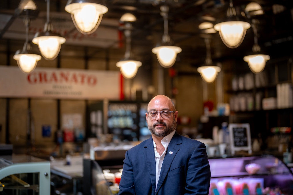 (Trent Nelson  |  The Salt Lake Tribune) Frank Granato at the new Granato's Gourmet Market inside Salt & Olive in Salt Lake City on Wednesday, Aug. 12, 2026.