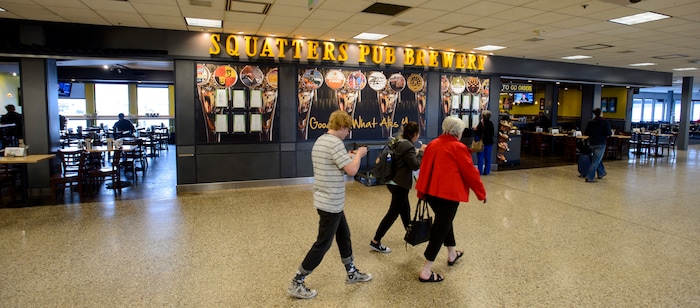 (Steve Griffin | Tribune file photo) Squatters Pub Brewery restaurant at the Salt Lake International Airport in Salt Lake City Monday April 2, 2018.