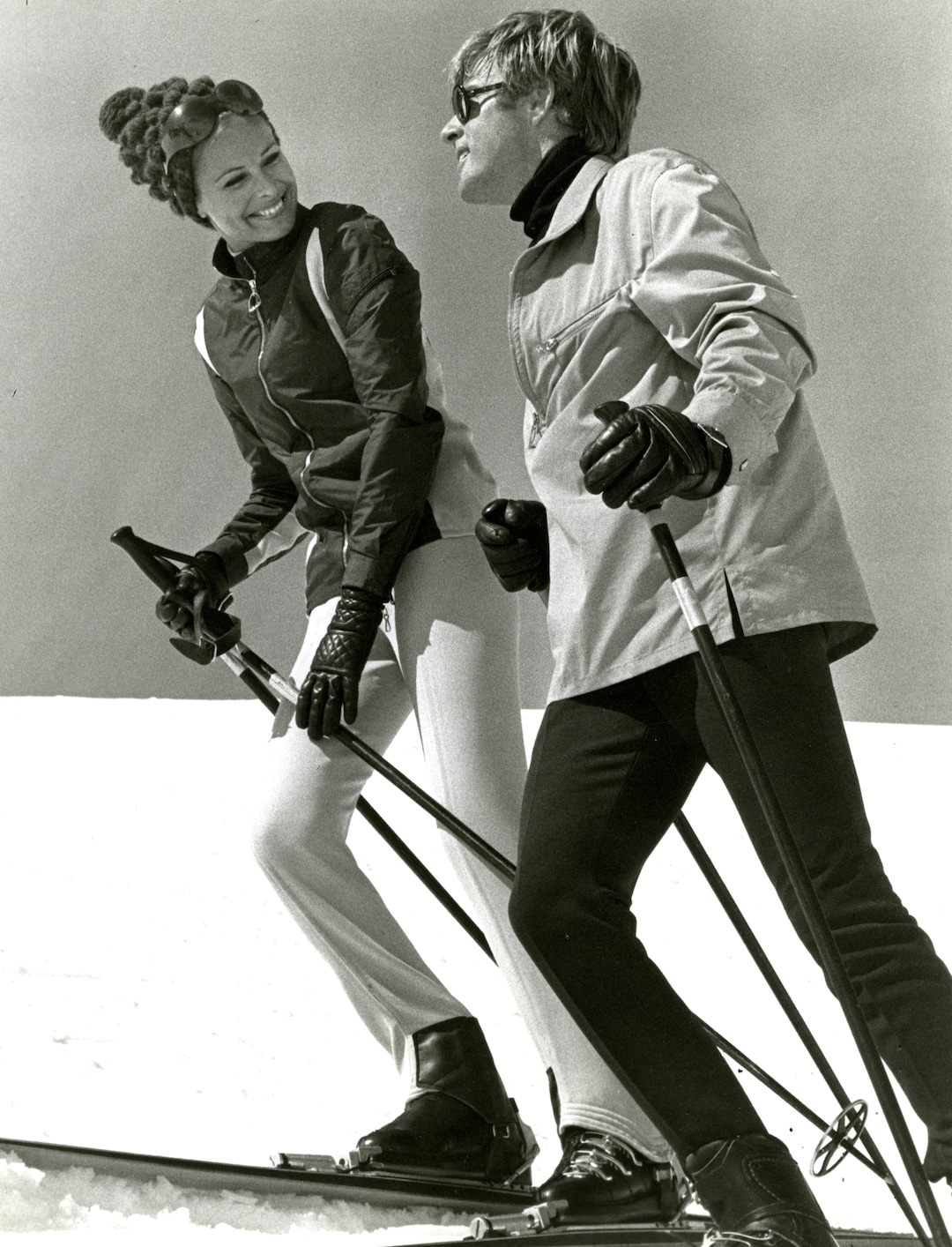 Robert Redford and Camilla Sparv