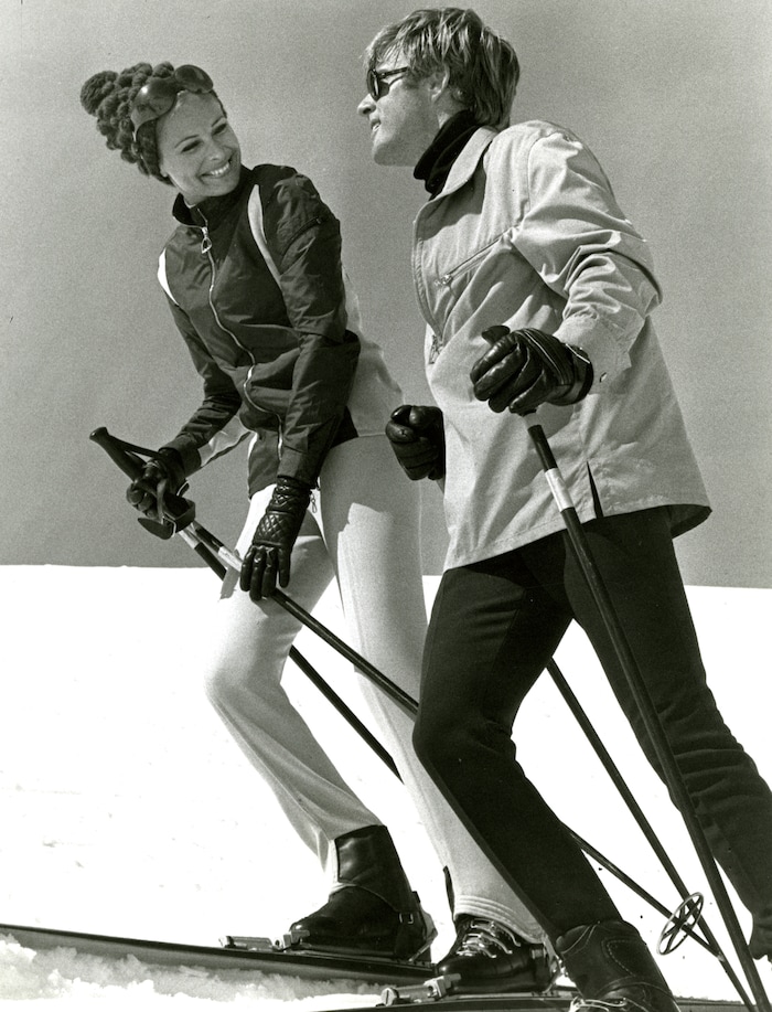 Robert Redford and Camilla Sparv