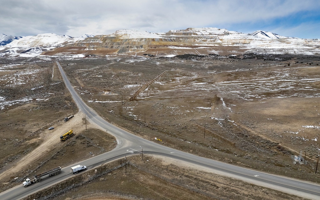 (Francisco Kjolseth | The Salt Lake Tribune) South Jordan is annexing 2,285 acres along the Oquirrh foothills owned by Rio Tinto's Kennecott for future development of a sustainable master-planned community southwest of Daybreak, along Highway 111, pictured Wednesday, March 29, 2023.