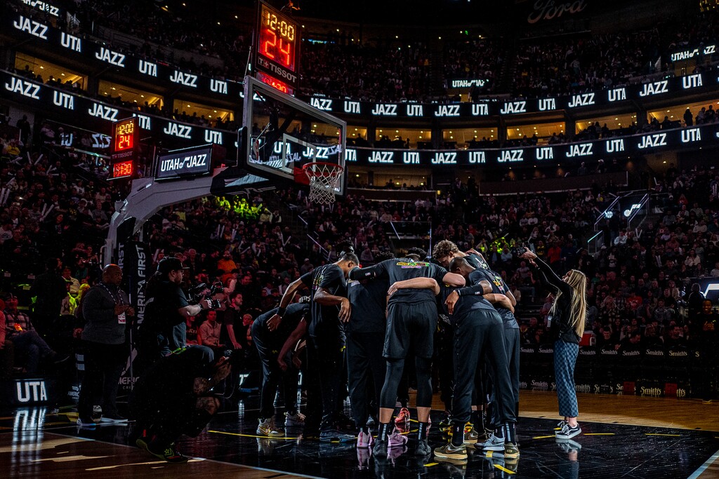 (Trent Nelson  |  The Salt Lake Tribune) The Utah Jazz host the San Antonio Spurs, NBA basketball in Salt Lake City on Saturday, Feb. 25, 2023.