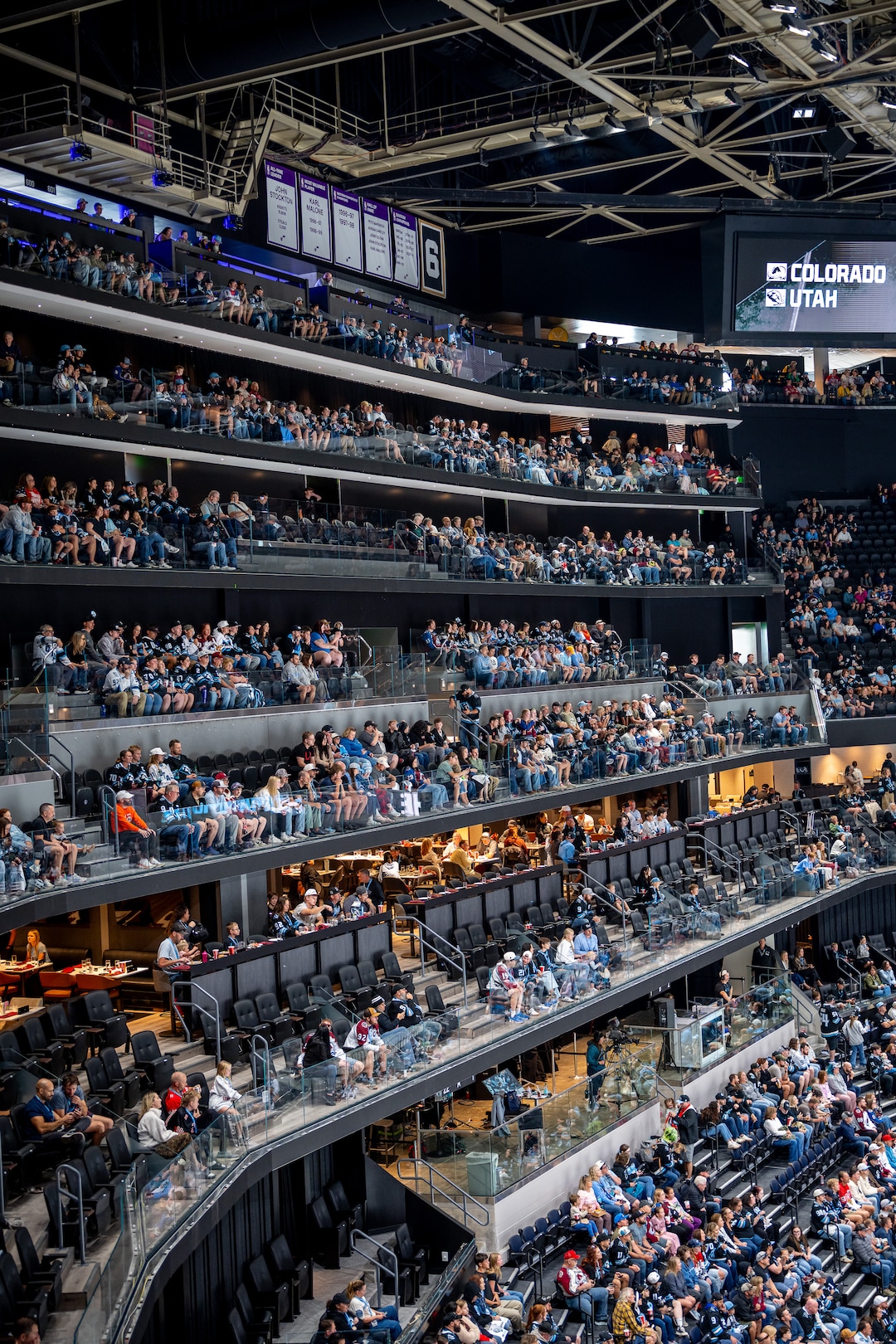 (Trent Nelson  |  The Salt Lake Tribune) The Utah Mammoth host the Colorado Avalanche, NHL hockey in Salt Lake City on Saturday, Sept. 26, 2026.