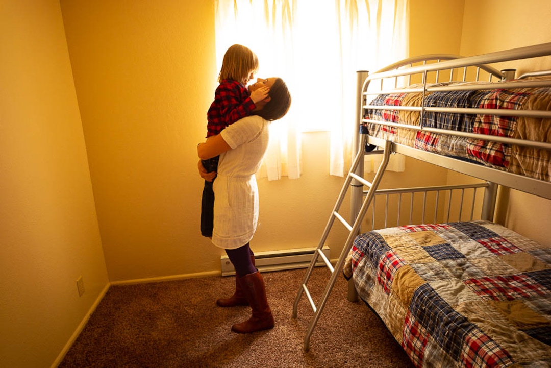 (Trent Nelson  |  The Salt Lake Tribune)  Michelle Densley and her son Edison at her apartment in Salt Lake County on Monday April 8, 2019.
