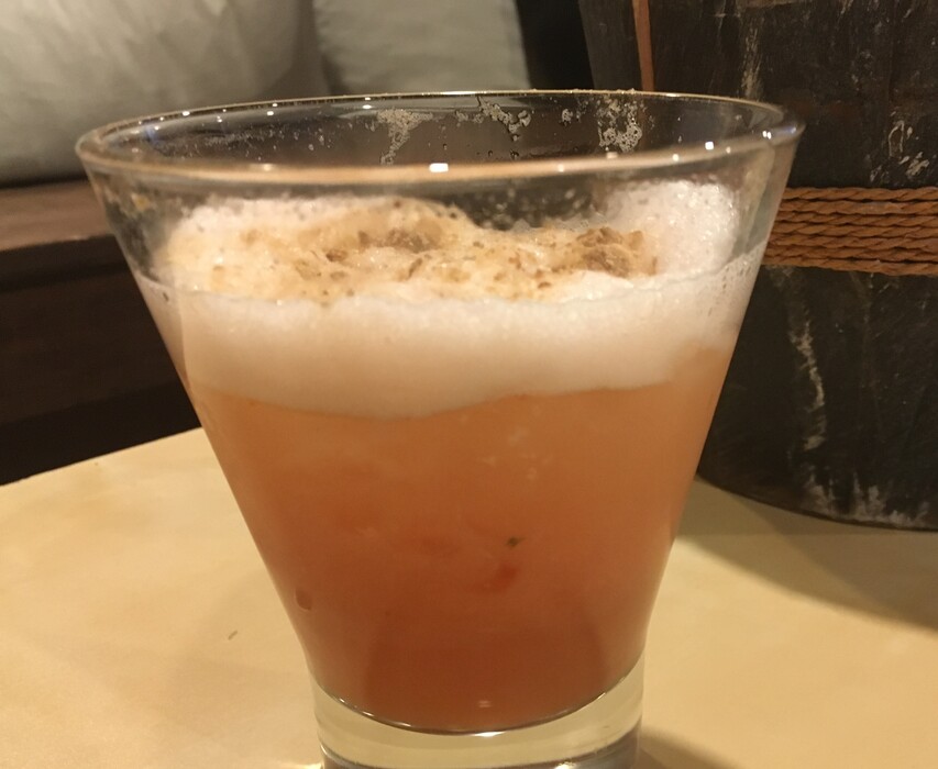 (Sean P. Means  |  The Salt Lake Tribune) A mocktail, called Shrooms in Fall, is one of the CBD-infused goodies being served at the Wellhaus pop-up lounge this weekend in Park City, during the 2019 Sundance Film Festival.