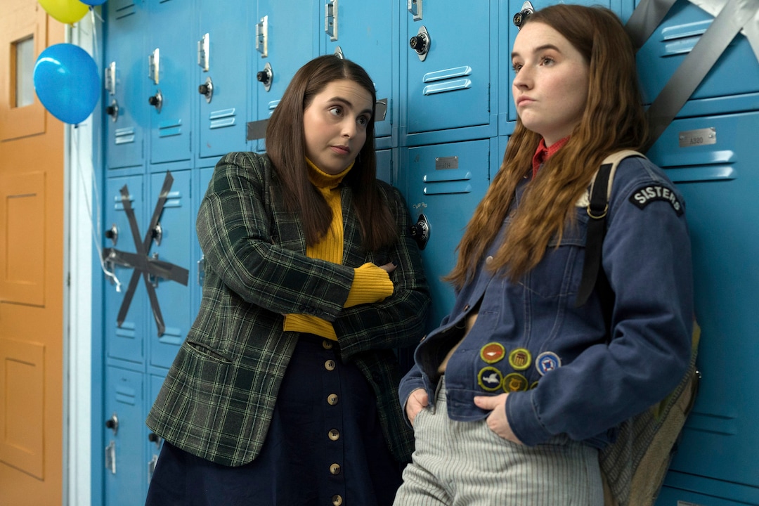 This image released by Annapurna Pictures shows Beanie Feldstein, left, and Kaitlyn Dever in a scene from the film "Booksmart," directed by Olivia Wilde. (Francois Duhamel/Annapurna Pictures via AP)