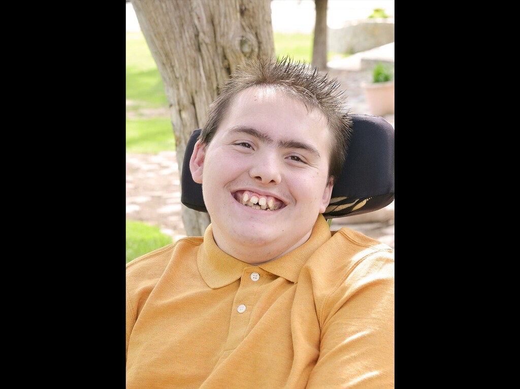 (Photo courtesy of Jodi Hansen) Jacob Hansen, 20, and his family worry that if there was a shortage of equipment in Utah during the coronavirus pandemic that people with disabilities would not be prioritized for life-saving care. Hansen has cystic fibrosis and cerebral palsy.