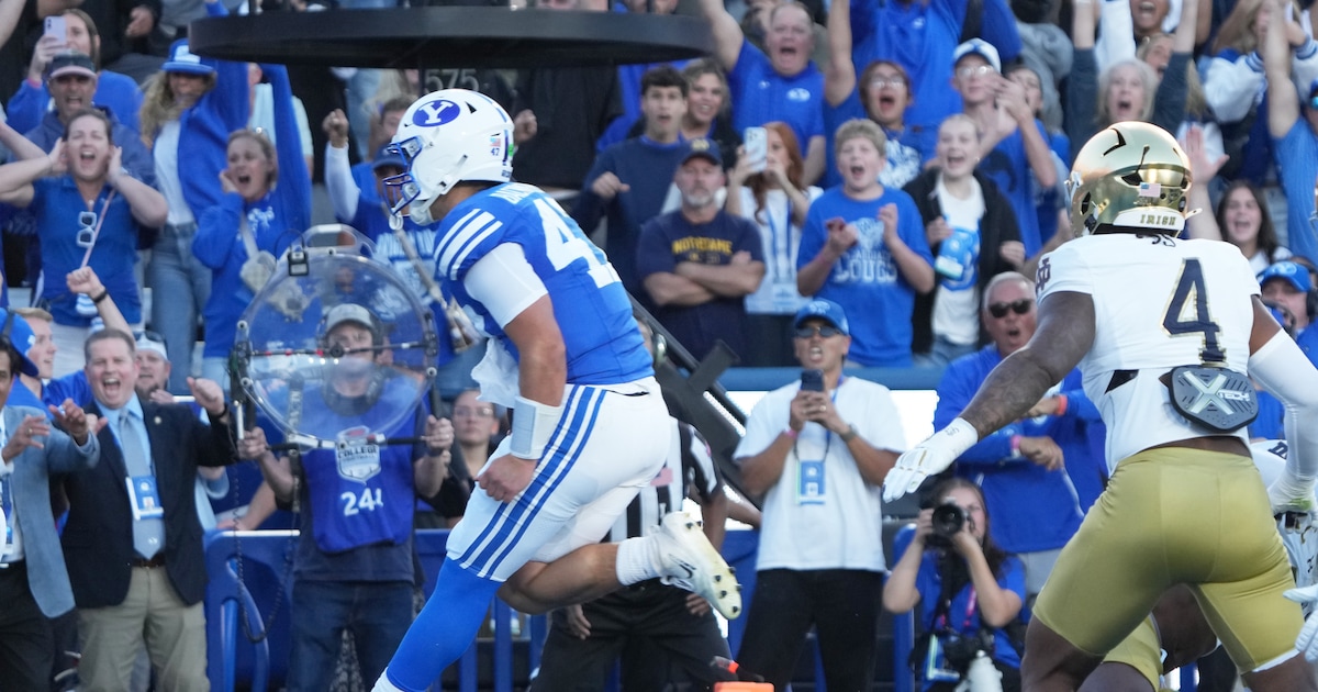 Die Nr. 8 im BYU-Football besiegt die Nr. 2 Notre Dame in einem ...