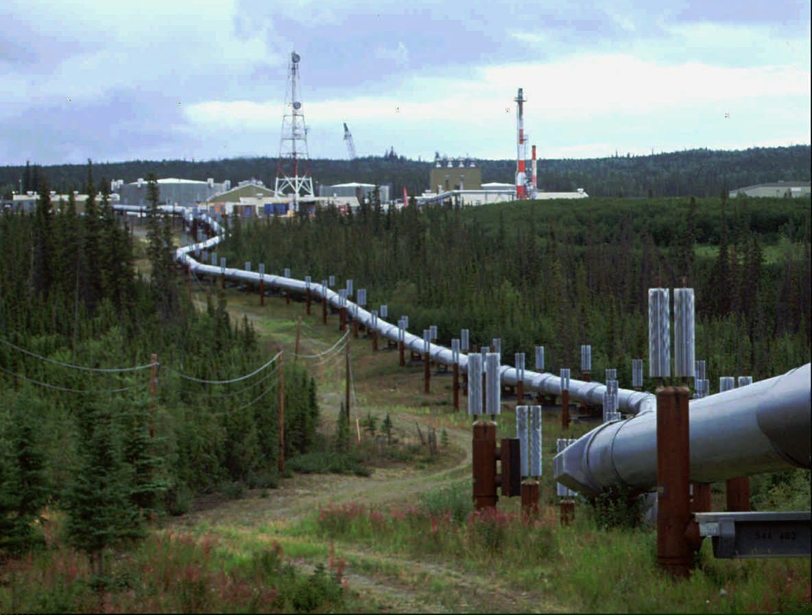 (Al Grillo | AP file photo)
In this undated file photo the Trans-Alaska pipeline and pump station north of Fairbanks, Alaska is shown. The International Energy Agency says oil and gas companies aren't doing enough to reduce the release of methane, a potent source of planet-heating emissions, that is seeping out of pipelines and production plants.