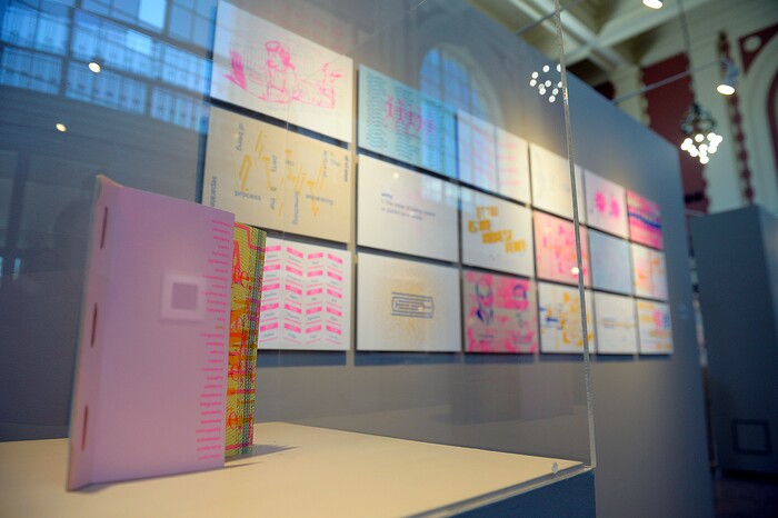 (Chris Samuels | The Salt Lake Tribune) C502 Press' Unity & Division is on display at a showcase for Utah Design Arts at the Rio Grande Depot in Salt Lake City, Sept. 12, 2019.