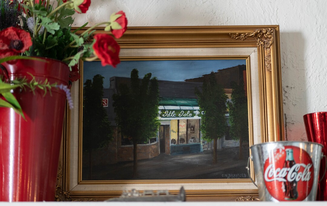 (Francisco Kjolseth | The Salt Lake Tribune) Idle Isle Cafe in Brigham City is turning 100 this month. The restaurant has been in its current location since May 1, 1921 — making it one of Utah's continuously operating restaurant. Over the years the front of the store has gone through numerous transformations and it is currently undergoing its latest renovation.