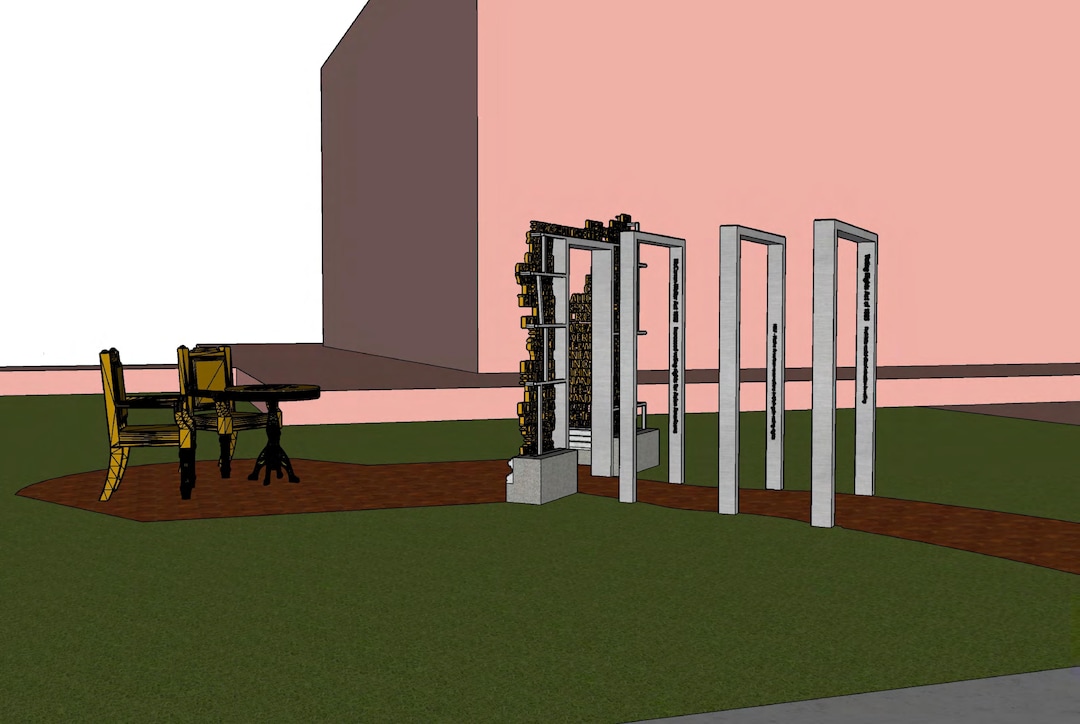 (Photo courtesy of Better Days 2020) The sculpture will be located on the northeast corner of the lawn of historic Council Hall on State Street.