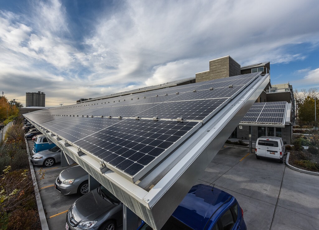 (Francisco Kjolseth | Tribune file photo) Artspace Solar Gardens at 850 South 400 West in Salt Lake City, which opened in August 2013, is the first net zero mixed-use energy building with onsite solar production in the state of Utah.