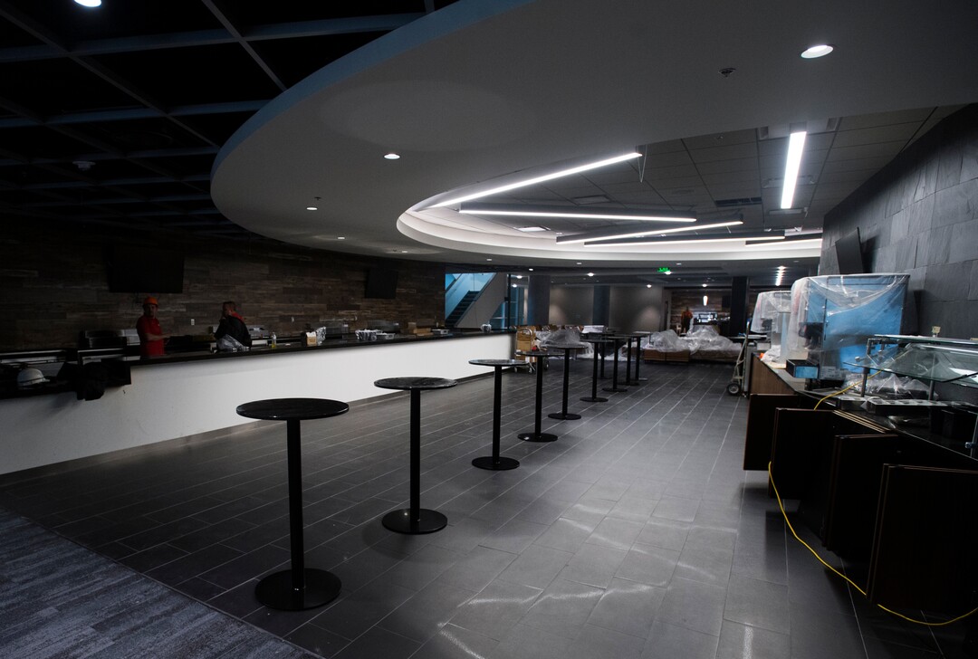 (Rick Egan  |  The Salt Lake Tribune)  The new Club section in the Vivint Smart Home Arena, Friday, September 15, 2017.