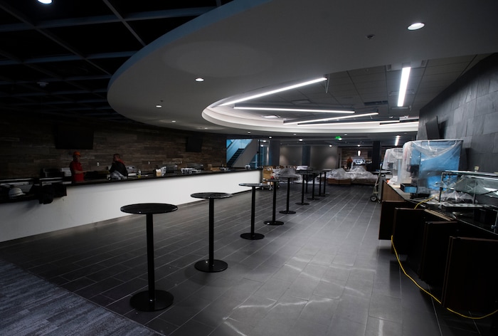 (Rick Egan  |  The Salt Lake Tribune)  The new Club section in the Vivint Smart Home Arena, Friday, September 15, 2017.


