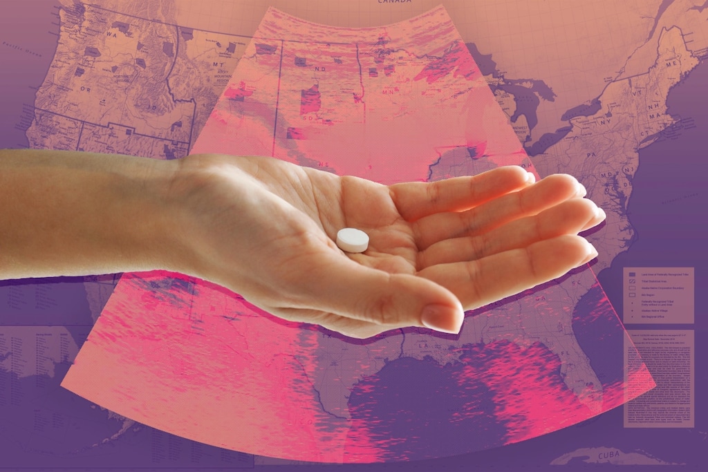 (Eric Harkleroad | KHN Illustration) With Roe v. Wade likely to be overturned, questions about whether abortion clinics can be opened on Tribal lands have sprung up.