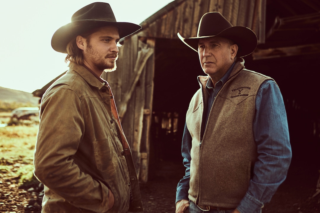 (Photo courtesy Paramount Network) Luke Grimes as Kayce Dutton and Kevin Costner as John Dutton in “Yellowstone.”