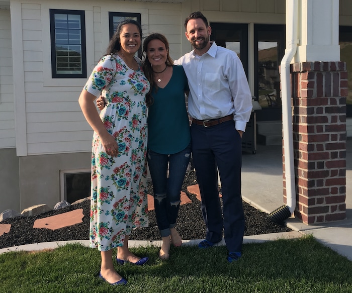 (Courtesy Steve Tate) Sunny Mahe, left, poses for a photo with Savanna, center, and Steve Tate.