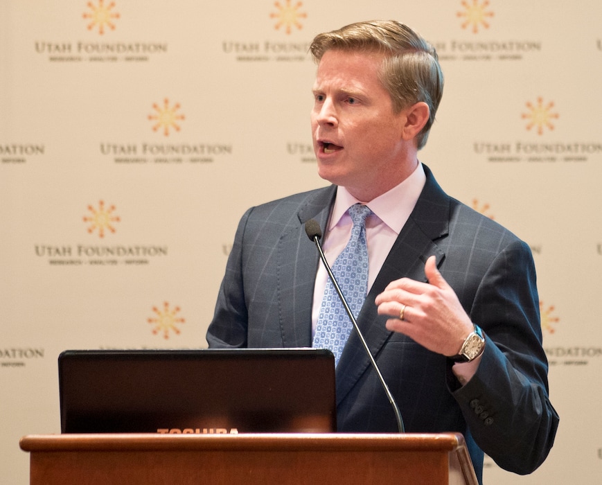 (Lennie Mahler  |  Tribune file photo) Then-Republican gubernatorial candidate Jonathan Johnson, as seen in March 2016. Johnson is now the new interim CEO of Midvale-based Overstock.com, after its founder and CEO resigned Aug. 22.
