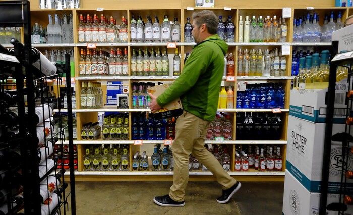 (Francisco Kjolseth | The Salt Lake Tribune) The day before Thanksgiving is the busiest day of the year at Utah's state-run liquor stores, and the store in Cottonwood Heights at 1863 E. Fort Union Blvd., makes the most sales in the state.