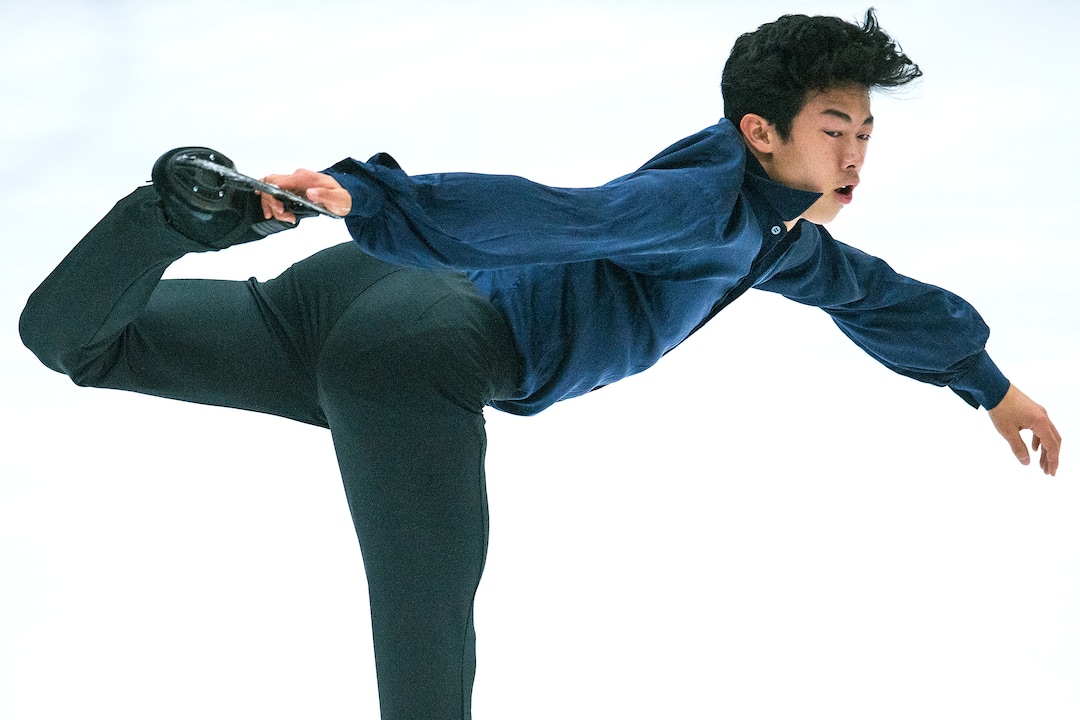 (Chris Detrick  |  The Salt Lake Tribune)   Nathan Chen competes in the Men's Free Skate during the U.S. International Figure Skating Classic at the Salt Lake City Sports Complex Friday, September 15, 2017. 
